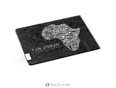 AC-2190 IAM AFRICAN GLASS SERVING BOARD